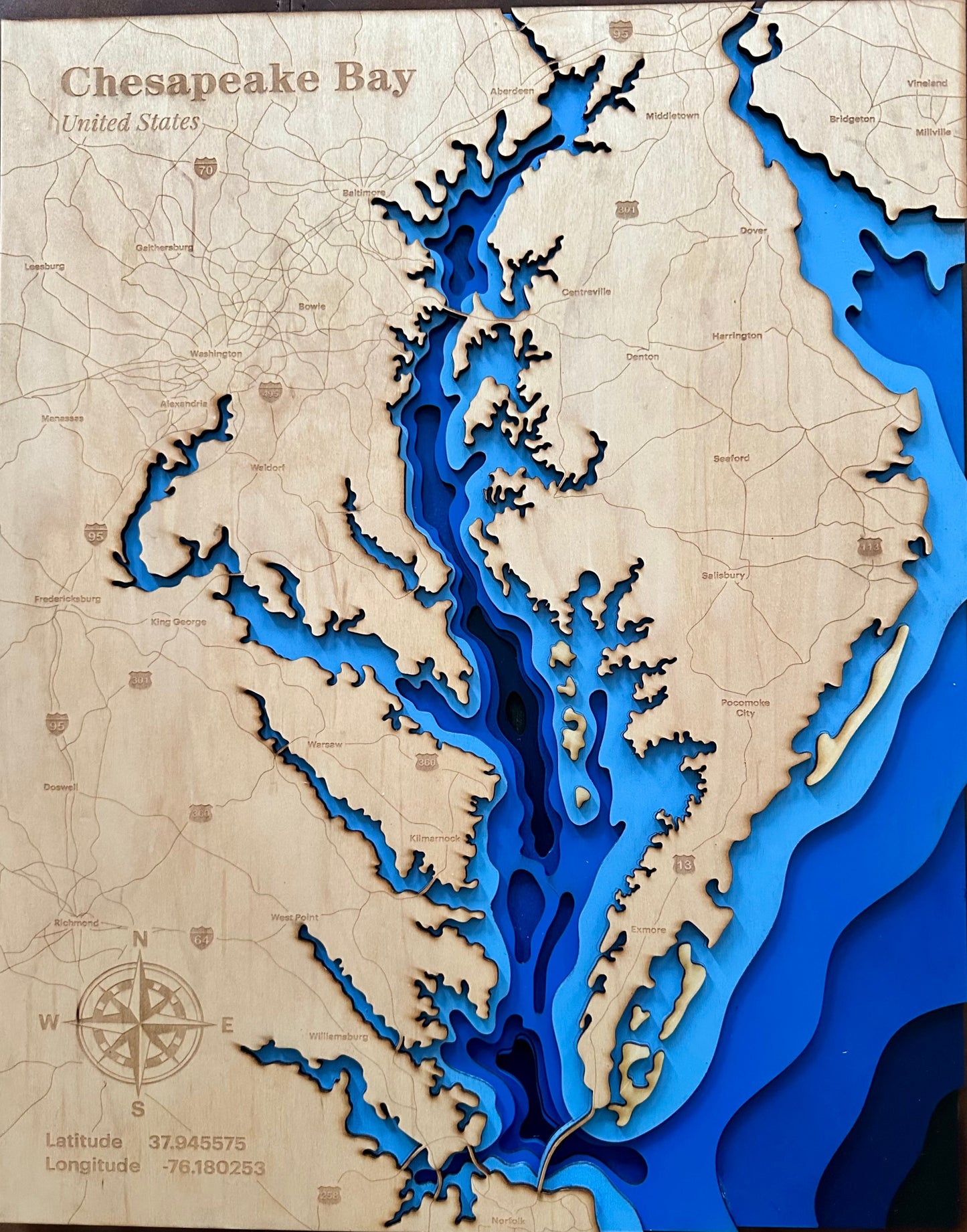 Custom Topographical Map